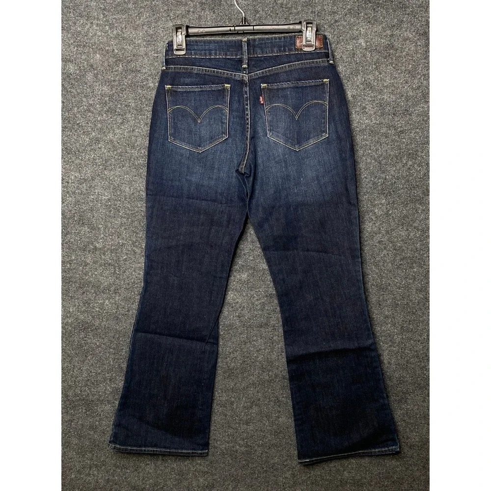 Levis‎ Bold Curve Bootcut Jeans Dark Wash Stretch Denim Womens 29 Western